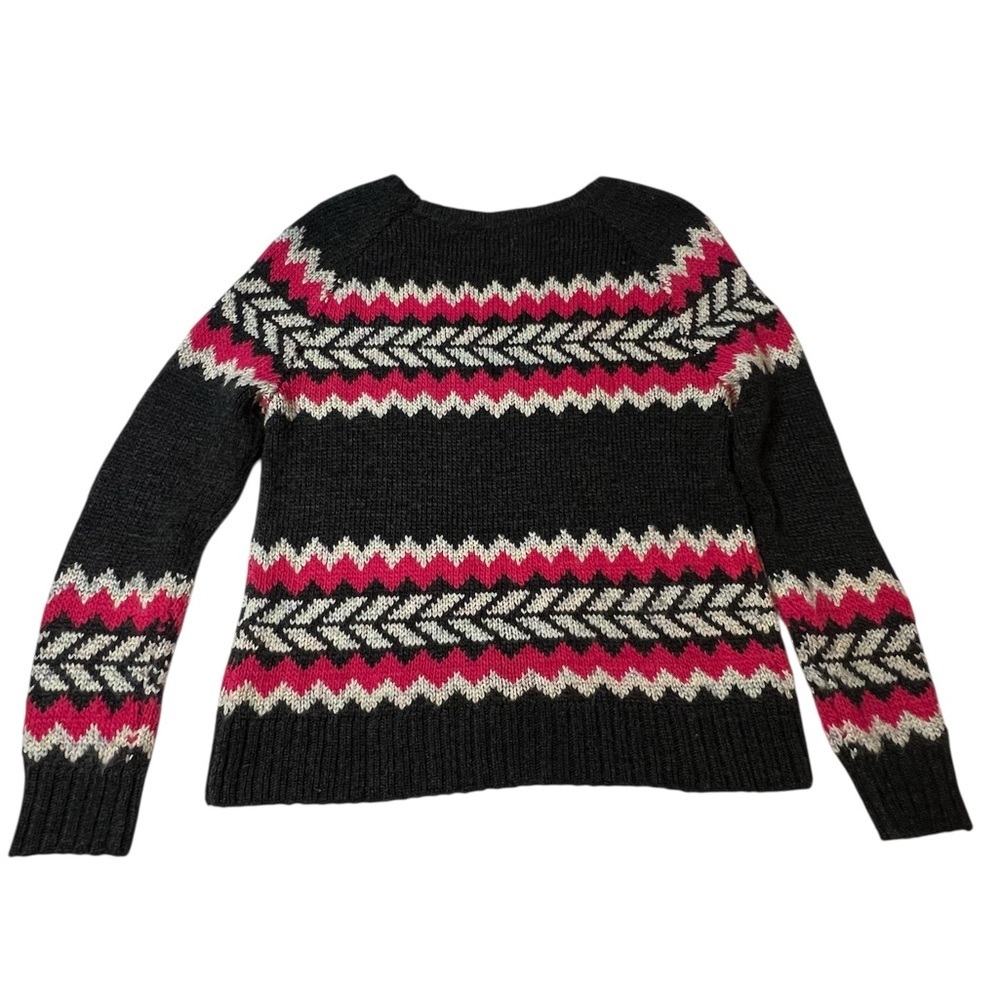 American Eagle Women’s size large Nordic fair isle wool blend sweater - Picture 4 of 8